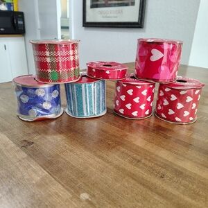 Ribbon Ruban & Merry Christmas Ribbon Valentine's Day Christmas Ribbon Bundle 7